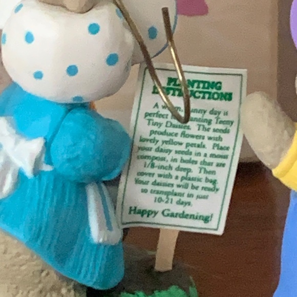Hallmark Sunny Bunny Garden 3pc 1994  Easter Keepsake Ornament - Picture 6 of 11